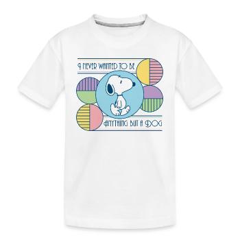 Peanuts Snoopy Être Un Chien - T-shirt bio Premium Enfant - blanc - Devant