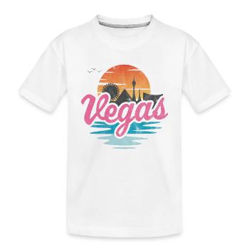 Vegas Stadt - Kinder Premium Bio T-Shirt - Weiß - Vorne