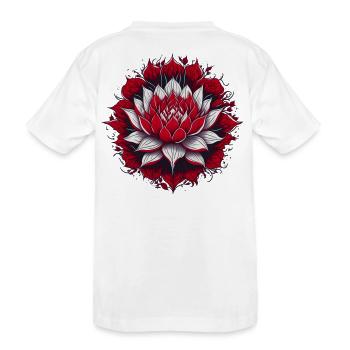 Lotus - Kids' Premium Organic T-Shirt - white - Back