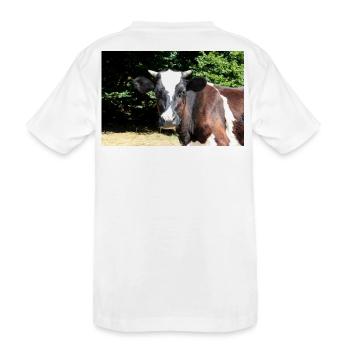 Affiche de vache - T-shirt bio Premium Enfant - blanc - Dos