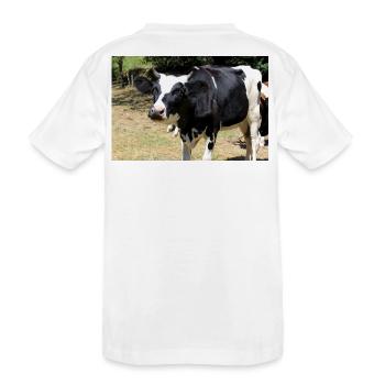 Affiche de vache - T-shirt bio Premium Enfant - blanc - Dos