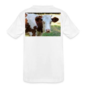 Affiche de vache - T-shirt bio Premium Enfant - blanc - Dos