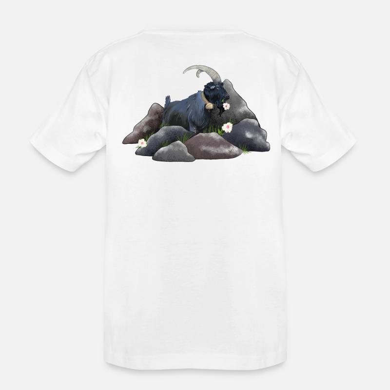 Steinbock - Kinder Premium Bio T-Shirt - Weiß
