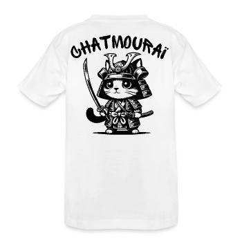 chat, chat mignon, chat doux - T-shirt bio Premium Enfant - blanc - Dos