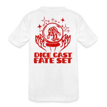 Les dés sont jetés le destin est scellé - T-shirt bio Premium Enfant - blanc - Dos