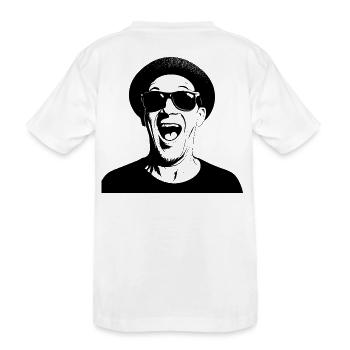 FlipOut – weil Schweigen keine Option ist - Kinder Premium Bio T-Shirt - Weiß - Hinten