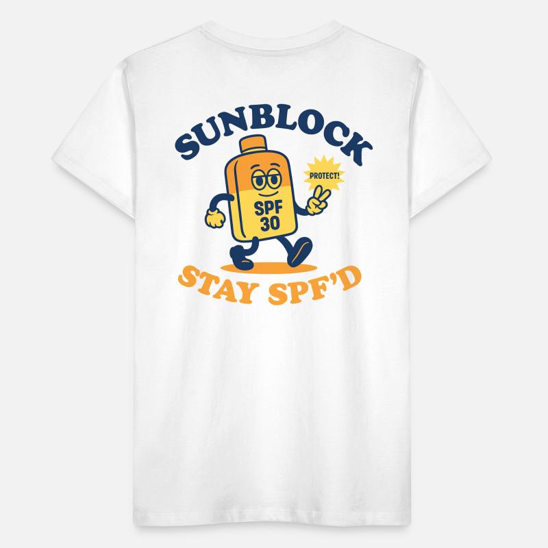 Sunblock Squad – Bleiben Sie mit Lichtschutzfaktor Kinder Premium Bio T-Shirt