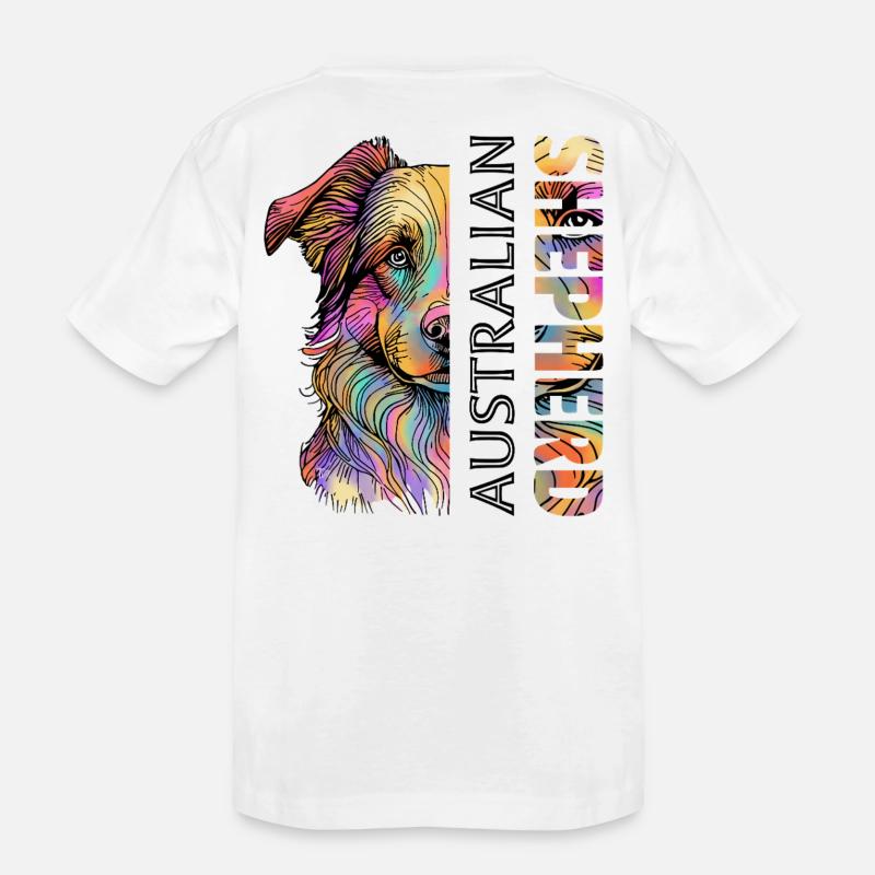 Australian Shepherd - Kinder Premium Bio T-Shirt - Weiß