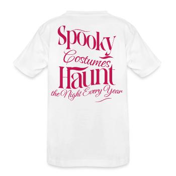 Spooky Costumes - Für die Halloween Nacht - Kinder Premium Bio T-Shirt - Weiß - Hinten