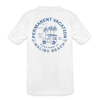 Malibu beach surfing - T-shirt bio Premium Enfant - blanc - Dos