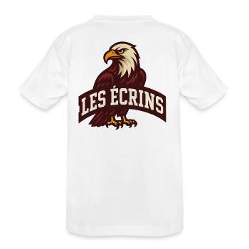 Adler-Emblem Les Ecrins - Kinder Premium Bio T-Shirt - Weiß - Hinten