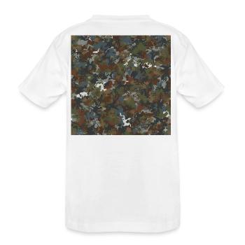 Waldtarnung 4 Saisons - Kinder Premium Bio T-Shirt - Weiß - Hinten