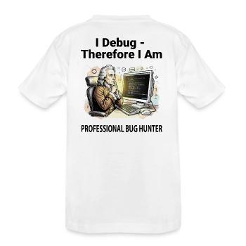 Retro Scholar sur Coding Console - fond clair - T-shirt bio Premium Enfant - blanc - Dos