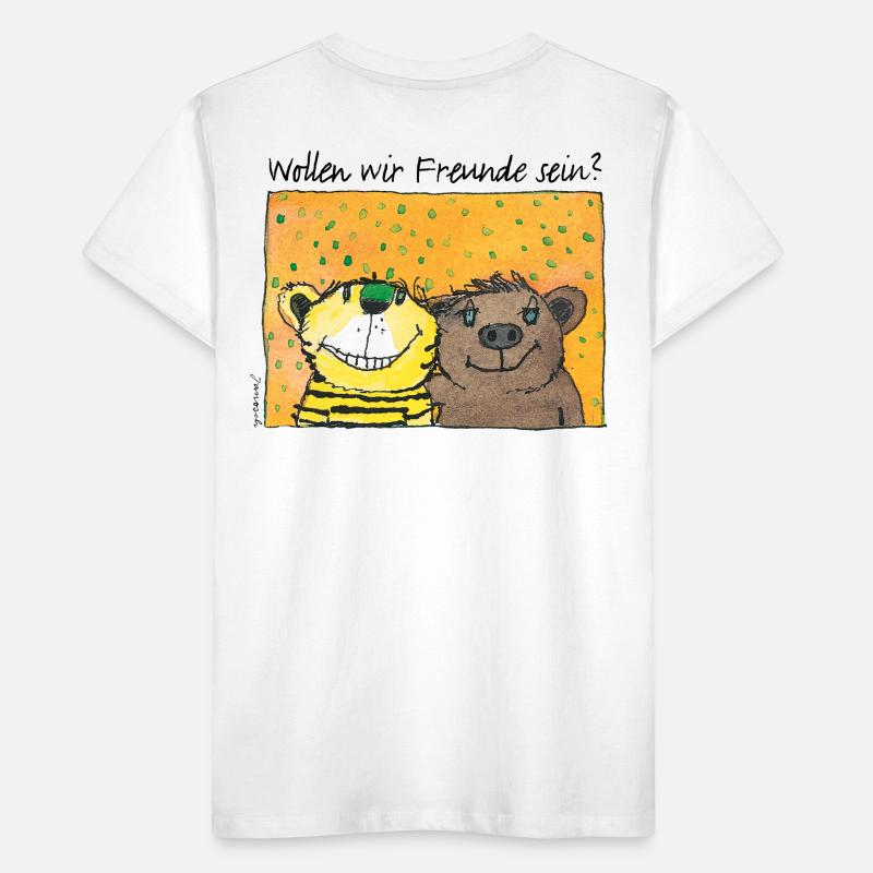 Janosch Wollen Wir Freunde Sein Mit Tiger & Bär Kinder Premium Bio T-Shirt