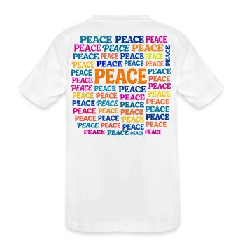 Peace - Kids' Premium Organic T-Shirt - white - Back