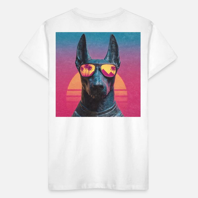 Anubis Synthwave - God on Vacation Kids' Premium Organic T-Shirt
