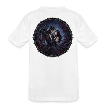 Romance sombre fantastique - T-shirt bio Premium Enfant - blanc - Dos