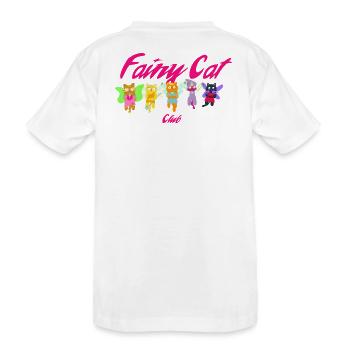 Feenkatzen-Club - Kinder Premium Bio T-Shirt - Weiß - Hinten