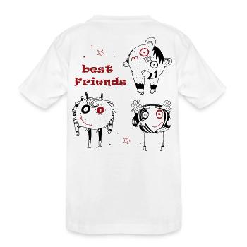 Meilleurs ami - T-shirt bio Premium Enfant - blanc - Dos