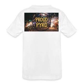 Fier de Pyro ! - T-shirt bio Premium Enfant - blanc - Dos
