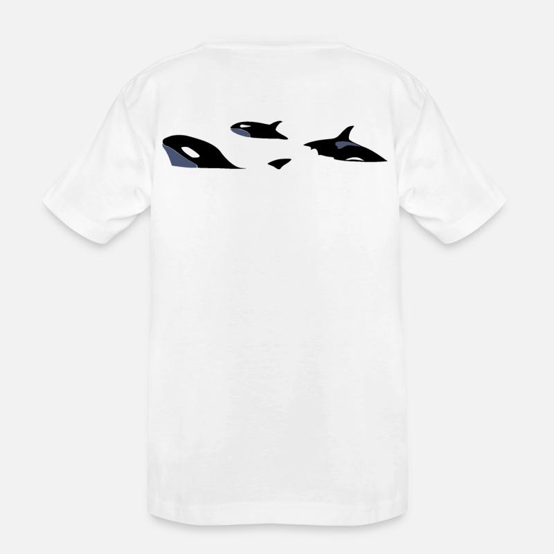 Orcas - Kinder Premium Bio T-Shirt - Weiß