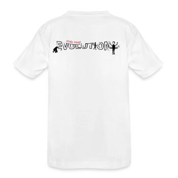 Hula hop Evolution - Kinder Premium Bio T-Shirt - Weiß - Hinten