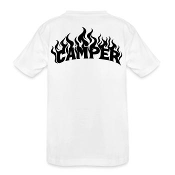 Camper Flames - T-shirt bio Premium Enfant - blanc - Dos