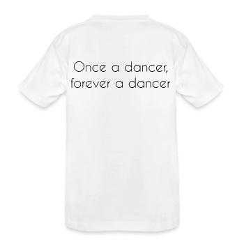 Ballett Ballerina Tanzen Tanzschule Geschenk - Kinder Premium Bio T-Shirt - Weiß - Hinten