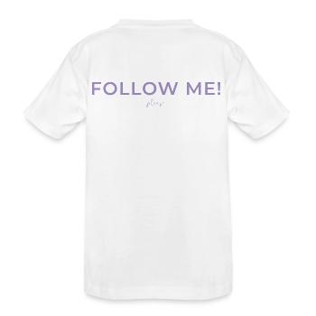 Human Design Manifestor "Follow Me! Please." - Kinder Premium Bio T-Shirt - Weiß - Hinten