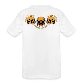 Trois Crânes – Trio Crâne - T-shirt bio Premium Enfant - blanc - Dos