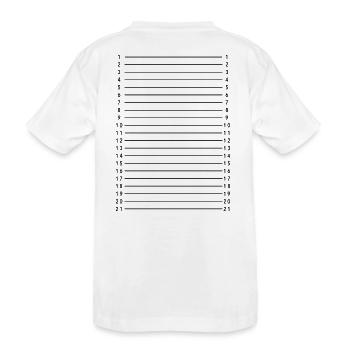 Mesure longueur cheveux - T-shirt bio Premium Enfant - blanc - Dos