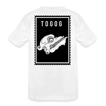 Togog - Wayang - Kids' Premium Organic T-Shirt - white - Back