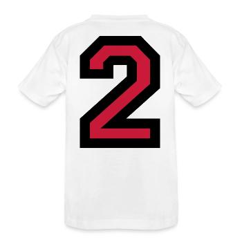 Le Numéro Deux 2 - T-shirt bio Premium Enfant - blanc - Dos