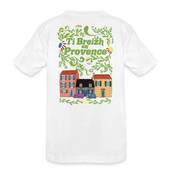 Ti Breizh in Provence - Kids' Premium Organic T-Shirt - white - Back