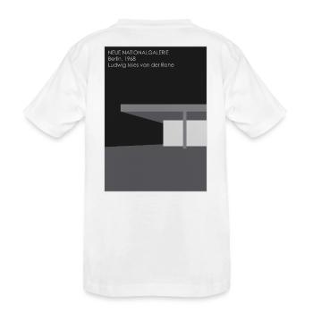 Moderne Architektur: National Galerie - Kinder Premium Bio T-Shirt - Weiß - Hinten