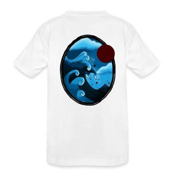 wave off kanagawa - T-shirt bio Premium Enfant - blanc - Dos