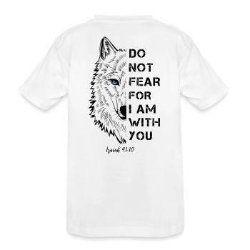 Religious quote - Kids' Premium Organic T-Shirt - white - Back