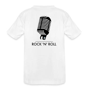 Old School Mic - Rock 'n' Roll - T-shirt bio Premium Enfant - blanc - Dos