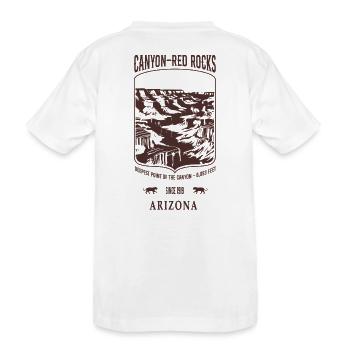 Canyon Red Rocks Arizona brown - T-shirt bio Premium Enfant - blanc - Dos