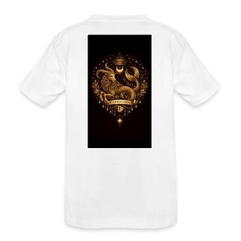 Golden Zodiac Collection – Capricorn Astrology  - Kinder Premium Bio T-Shirt - Weiß - Hinten