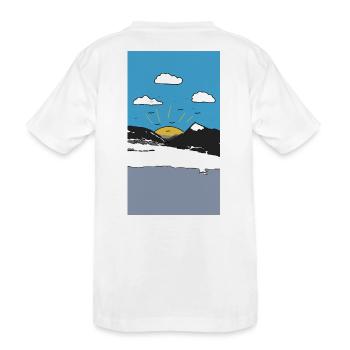 Lever du soleil sur Bergen - T-shirt bio Premium Enfant - blanc - Dos