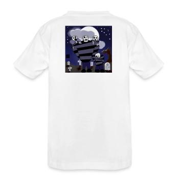 Prisonniers dans l’ombre dans le cimetière - T-shirt bio Premium Enfant - blanc - Dos