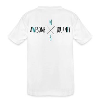 Awesome Journey - T-shirt de voyage (roadtrip) - T-shirt bio Premium Enfant - blanc - Dos