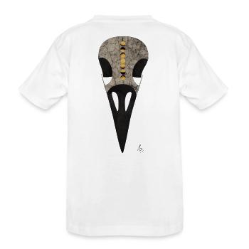 Cycle Lunaire du Crâne Corbeau - T-shirt bio Premium Enfant - blanc - Dos