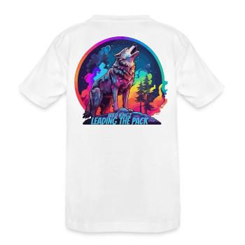 Rudel - Kinder Premium Bio T-Shirt - Weiß - Hinten