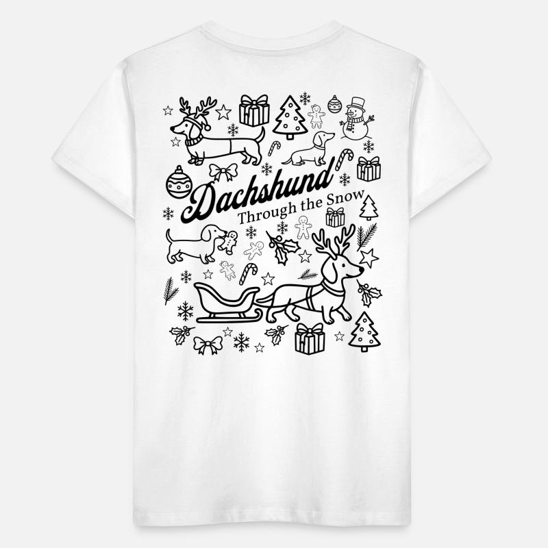 Conception de la neige teckel T-shirt bio Premium Enfant
