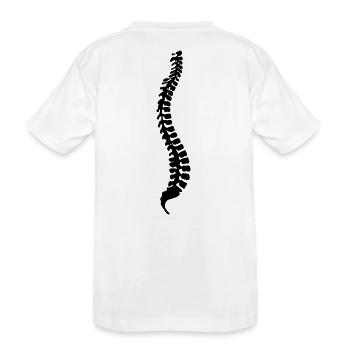 colonne vertébrale - T-shirt bio Premium Enfant - blanc - Dos