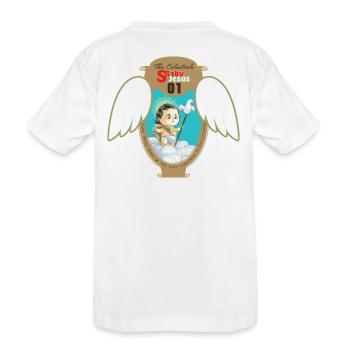 Jesus Classic Baby Schild - Kinder Premium Bio T-Shirt - Weiß - Hinten