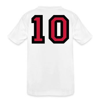Le numéro 10 - le numéro dix - T-shirt bio Premium Enfant - blanc - Dos