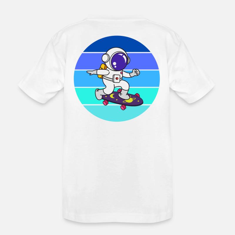 spaceman, astronaute, fusée - T-shirt bio Premium Enfant - blanc